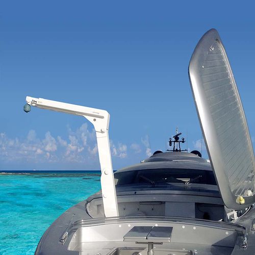 Grue pour yacht - G 444 - Besenzoni SpA - à flèche articulée
