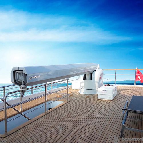 Grue pour yacht - G 350  - Besenzoni SpA - de pont / télescopique