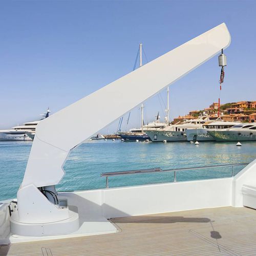 Grue pour navire - G 624 - Besenzoni SpA - pour yacht / de pont / télescopique