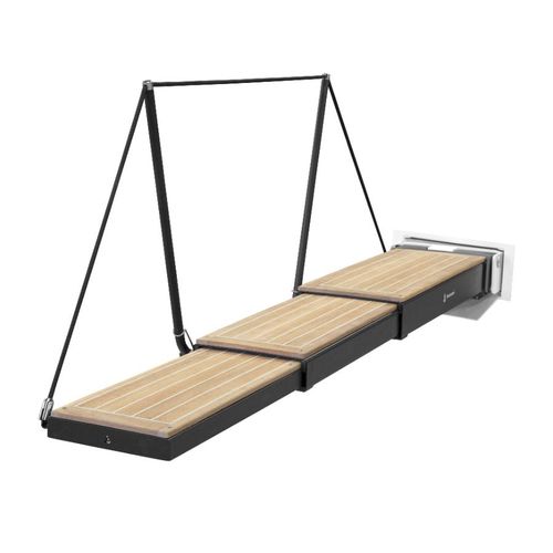 Passerelle pour bateau - PI 696 - Besenzoni SpA - pour yacht / télescopique / escamotable