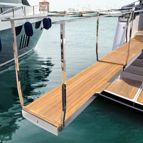 Passerelle pour bateau - PI 694 EVO - Besenzoni SpA - pour yacht / télescopique / escamotable