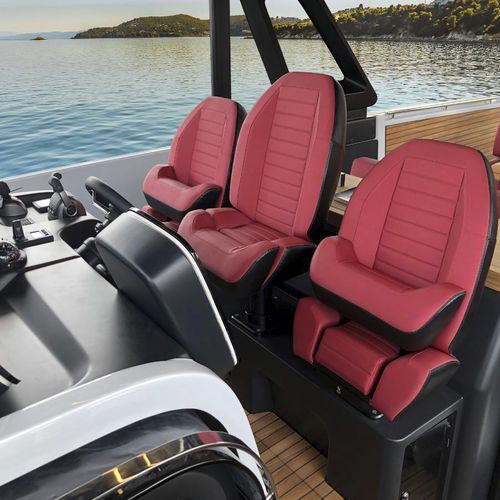 Siège pilote - P 465 IKONA - Besenzoni SpA - pour bateau / ajustable / pliable