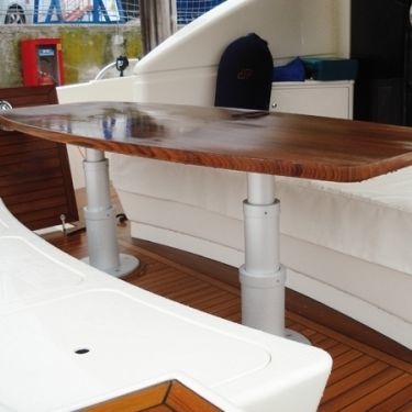 Pied de table ajustable - T 601 - Besenzoni SpA - hydraulique / en aluminium