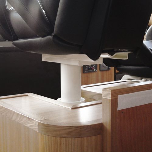 Pied pour siège pilote pour bateau - S 184 - Besenzoni SpA - ajustable / électrique / en métal