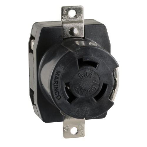 Prise électrique pour ponton - 6369CR - Marinco - femelle