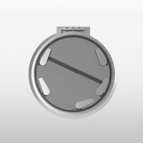 Panneau de pont pour bateau - Cristal  - Goiot Systems - pour yacht / rond / ouvrant