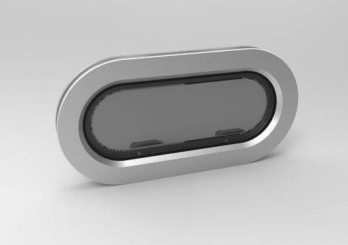 Hublot rectangulaire - CRISTAL RANGE - Goiot Systems - pour bateau / pour yacht / ouvrant