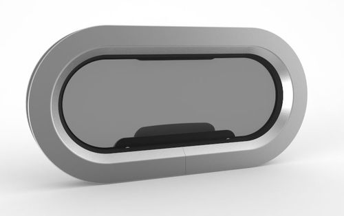 Ashata Fenêtre De Hublot De Trappe Elliptique 470x210mm Ouverture Vers L'intérieur Hublot Ovale