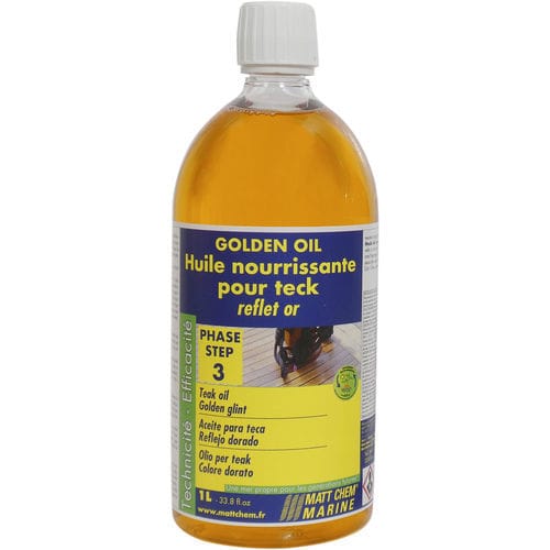 Huile pour bois exotique - GOLDEN OIL  - MATT CHEM MARINE - marine