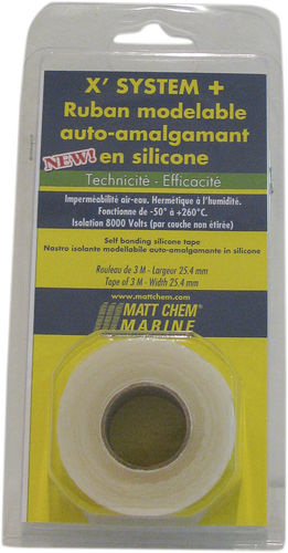 Bande adhésive silicone - X' SYSTEM + - MATT CHEM MARINE