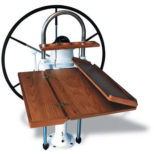 Table de cockpit pliante - Solid - LEWMAR - en teck / en composite