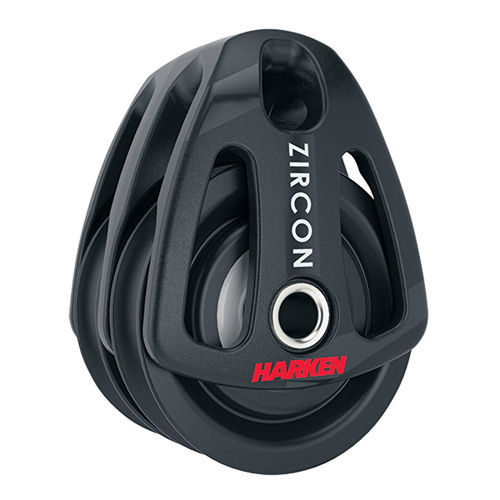 Poulie double - 2192 - Harken - de renvoi / cordage max. : 8 mm / pour voilier