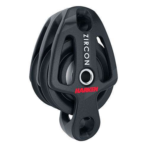 Poulie double - 2193 - Harken - de renvoi / à ringot / cordage max. : 8 mm