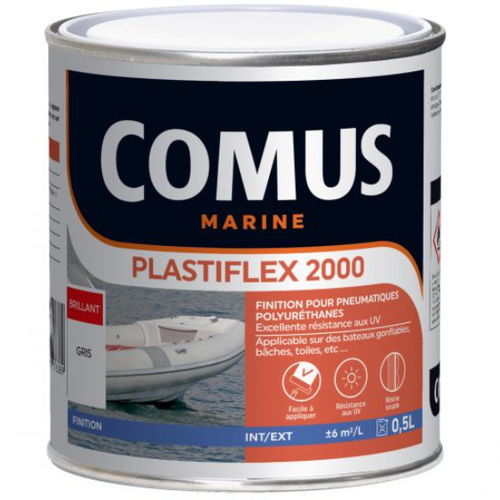 Peinture pour bateau pneumatique - PLASTIFLEX 2000  - COMUS MARINE - en polyuréthane / monocomposant / de finition