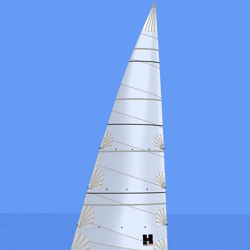 Grand-voile - TOURING - Hydesails - pour voilier de croisière / coupe horizontale / en Dacron®
