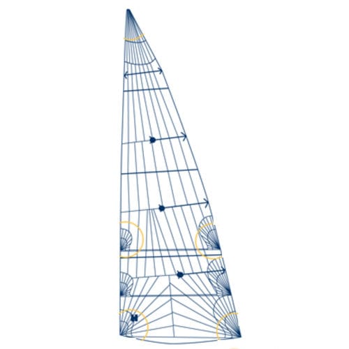 Grand-voile - VOYAGER  - Hydesails - pour voilier de croisière / coupe horizontale / en Dacron®