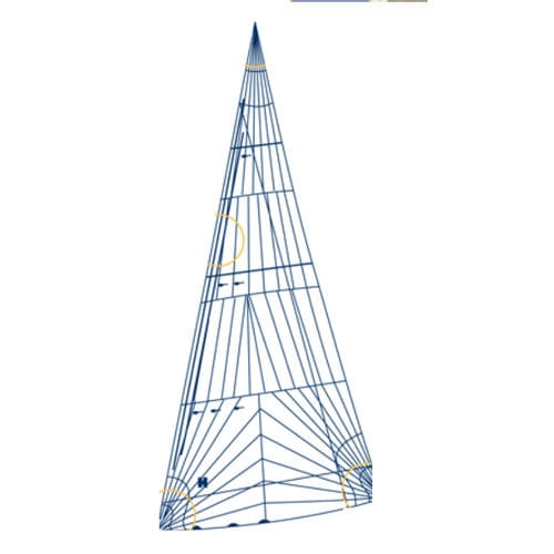 Génois - VOYAGER  - Hydesails - pour voilier de course-croisière / coupe tri-radiale / en polyester