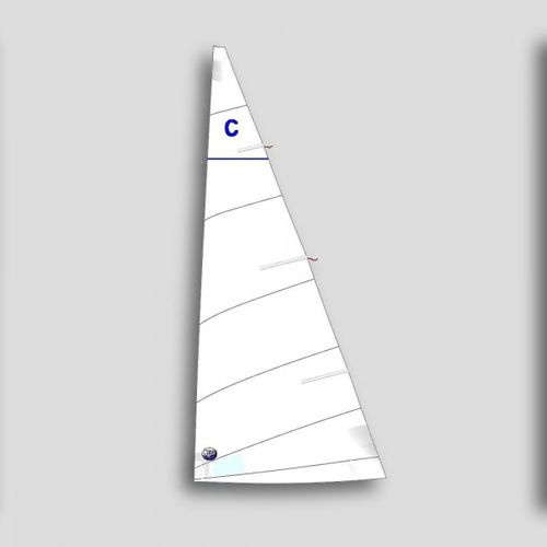 Grand-voile - Red  - Olimpic Sails - pour voilier monotype / Cadet