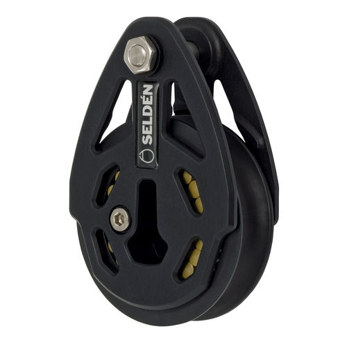 Poulie simple - 406-201-03 - SELDÉN MAST - de renvoi / à roulement à rouleaux / cordage max. : 12 mm