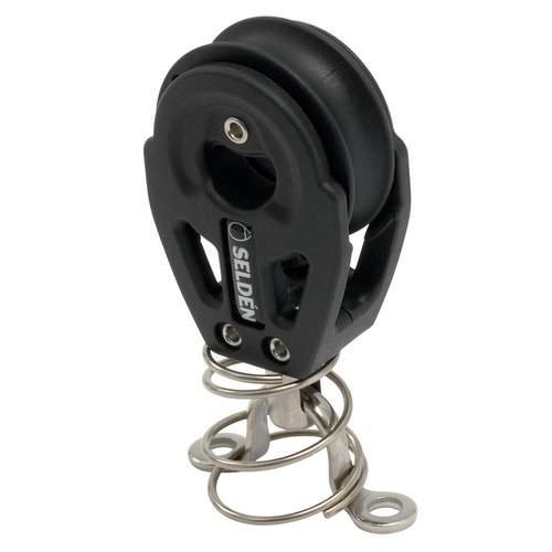 Poulie simple - 403-101-12 - SELDÉN MAST - verticale / à pontet / ressort / cordage max. : 8 mm