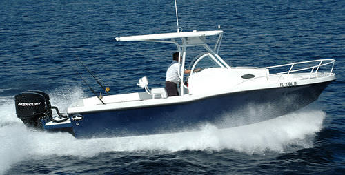 Walkaround hors-bord - 252 CRUISER - Dusky Marine - de pêche sportive / T-Top