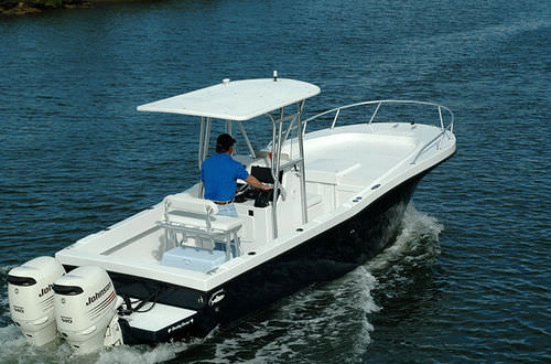 Walkaround hors-bord - 252 CUDDY - Dusky Marine - de pêche sportive / T-Top