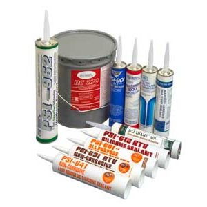 Mastic colle silicone - PSI 601 / PSI-613  - Polymeric Systems - multiusage
