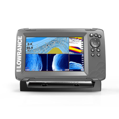 Combiné lecteur de cartes - HOOK² 7 US - Lowrance - sondeur de pêche / sonar / GPS