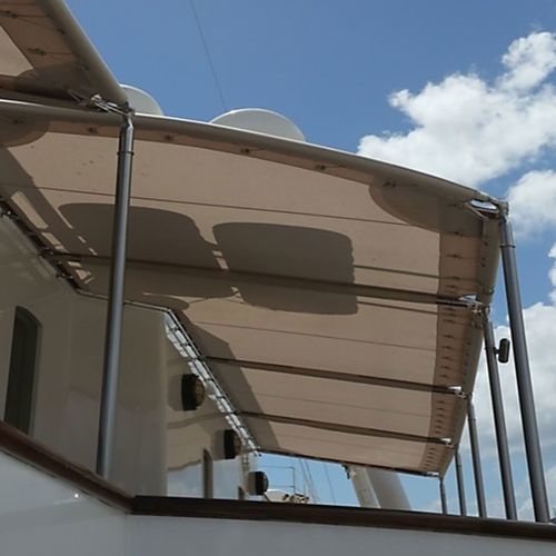 Taud de soleil pour yacht - sunDECK - Reckmann Yacht Equipment GmbH