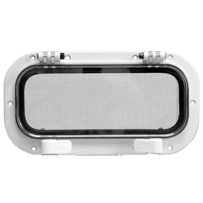 Hublot rectangulaire - 410 - Beckson - pour bateau / ouvrant / avec angles arrondis