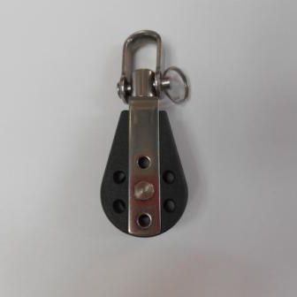 Poulie simple - 19.76 - Sea Sure - à émerillon / à roulement à billes / cordage max. : 19 mm