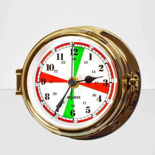 Horloge secteurs radio - 85044a - Cassens & Plath GmbH - en laiton