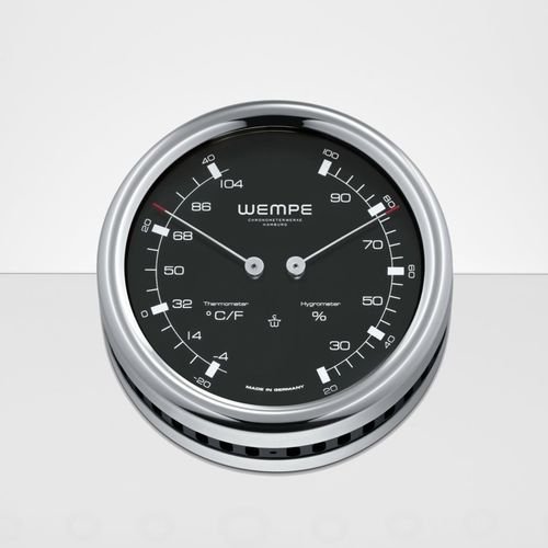 Thermomètre analogique - 852811.2 - Cassens & Plath GmbH - hygromètre / en acier inoxydable / °F