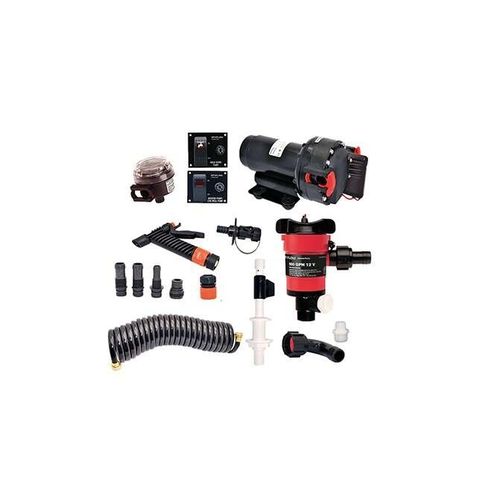 Kit avec pompe à eau (pour nettoyage de pont de bateau) - Aqua Jet WD - Johnson Pump Marine