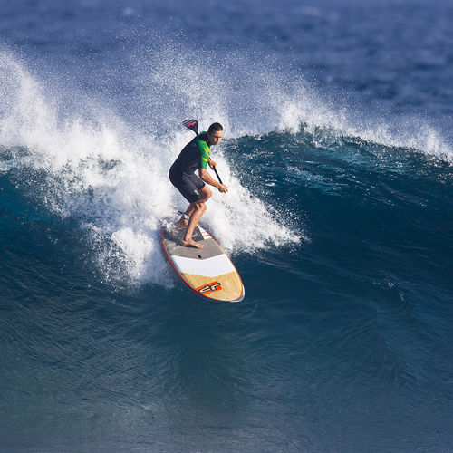 SUP de surf - FUSION - JP Australia - en bois / en PSE
