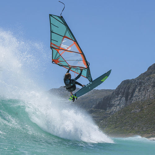 Voile de planche de vagues - Blacktip - Simmer - RDM / 4 lattes / bleue