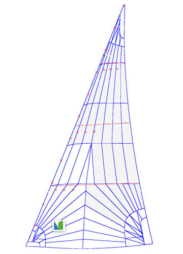 Génois - NO.1  - Lidgard Sailmakers - pour voilier de course-croisière / coupe tri-radiale