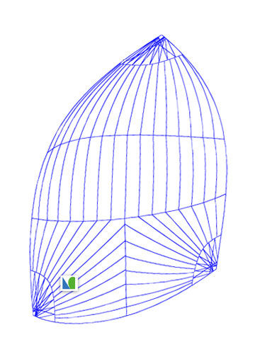 Spinnaker asymétrique - A1  - Lidgard Sailmakers - pour voilier de régate