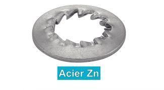 Rondelle frein - JZC - MPI-INOX - à denture intérieure / en acier zingué