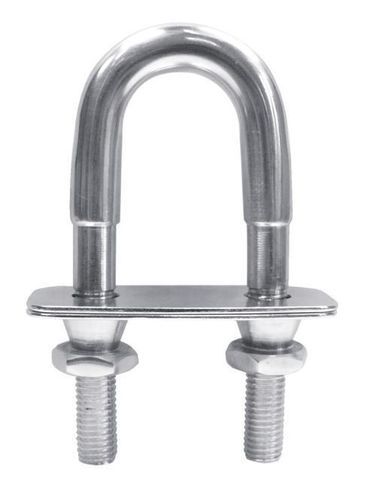 Manille - U-BOLT WITH 2 COUNTER PLATES AND SHEAR NUTS - MPI-INOX