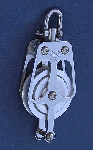 Poulie simple - 711304 - OH MARINE EQUIPMENT - à émerillon / à ringot / à roulement à billes