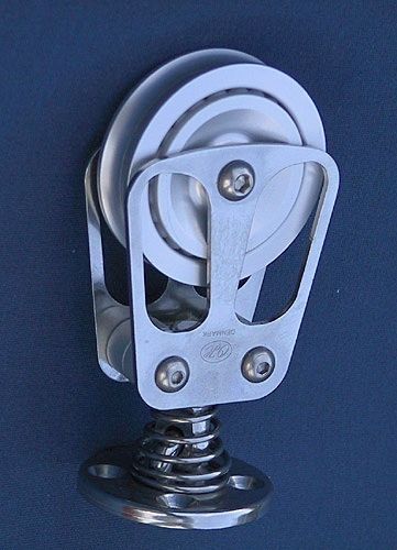 Poulie simple - 710705 - OH MARINE EQUIPMENT - verticale / cordage max. : 14 mm / pour voilier