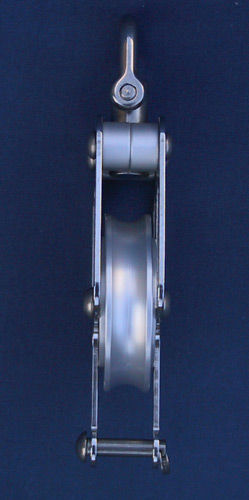Poulie simple - 710604 - OH MARINE EQUIPMENT - à émerillon / à ringot / à roulement à billes