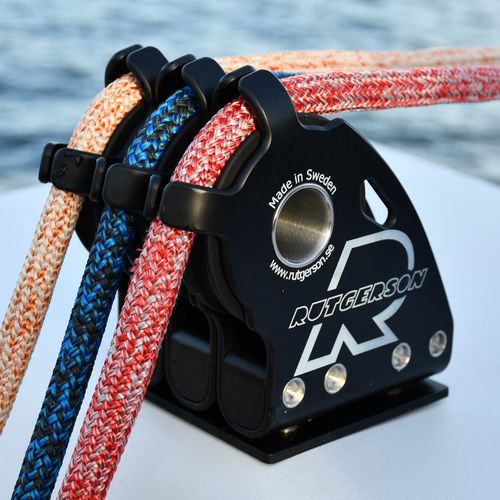 Poulie triple - B409083	 - RUTGERSON - à friction / à roulement à rouleaux / cordage max. : 14 mm