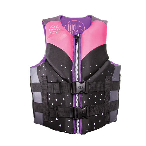 Gilet d'aide à la flottabilité pour sports nautiques - INDY PINK - CGA - Hyperlite - pour femme
