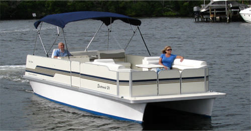 Bateau ponton in-bord - ElectroCat - Ray Electric Outboard - électrique / de pêche sportive