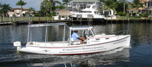 Cabin-cruiser hors-bord - ElectroCruise - Ray Electric Outboard - électro-solaire / open / lobster