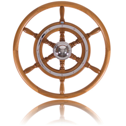 Volant en teck pour bateau à moteur - 02 - Stazo marine equipment bv - en acajou / classique