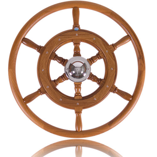 Volant en teck pour bateau à moteur - 05 - Stazo marine equipment bv - classique