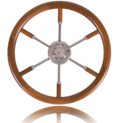 Volant en teck pour bateau à moteur - 17 - Stazo marine equipment bv - classique